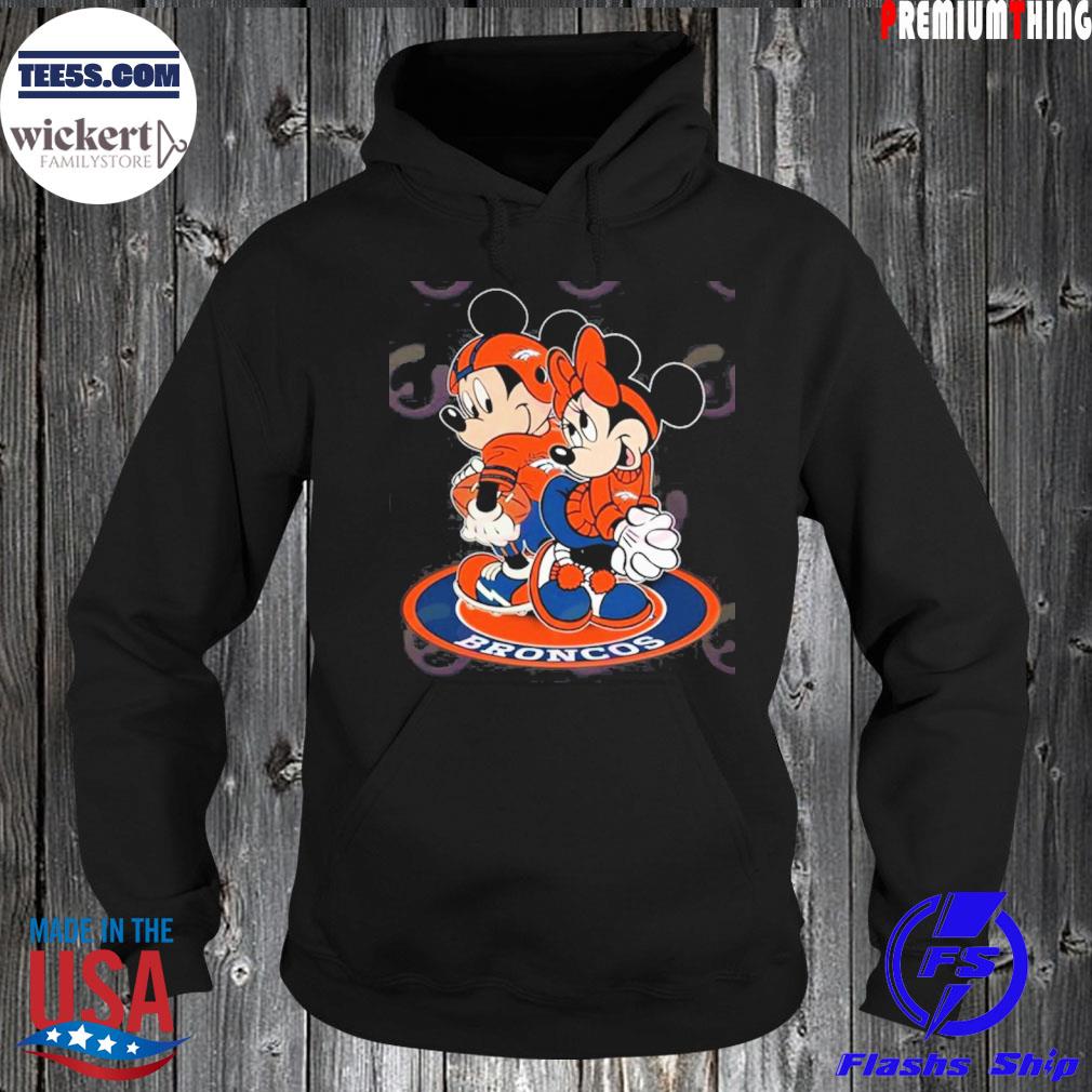 NFL Denver Broncos Mickey & Minnie T-Shirt Hoodie