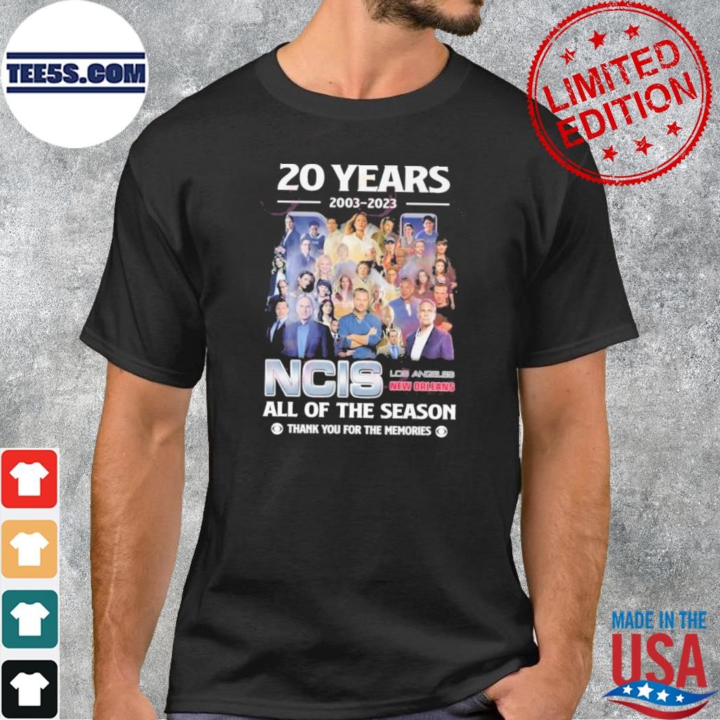 20 Years 2003 – 2023 NCIS All Of The Season Thank You For The Memories T-Shirt