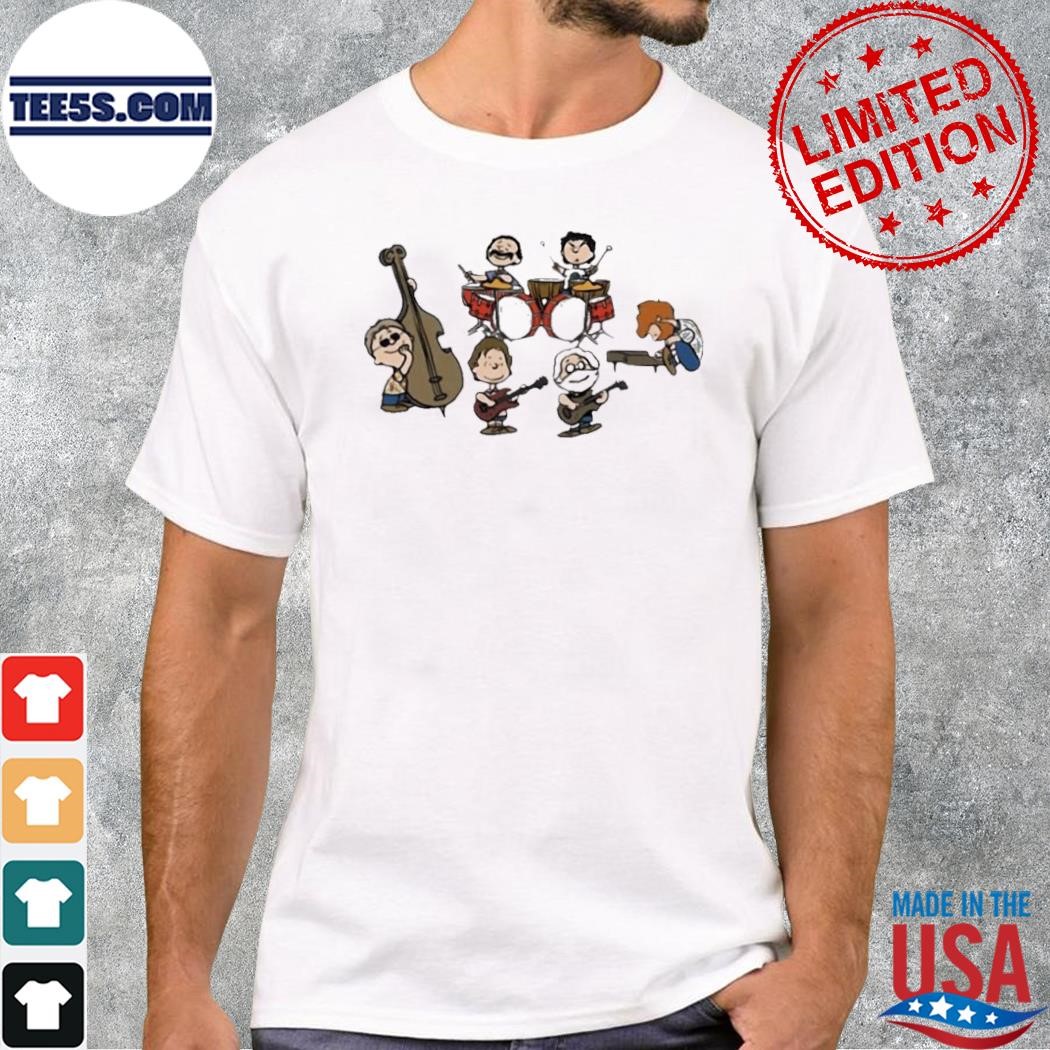2023 The Peanuts Grateful Dead Cartoon Band Plays T-shirt