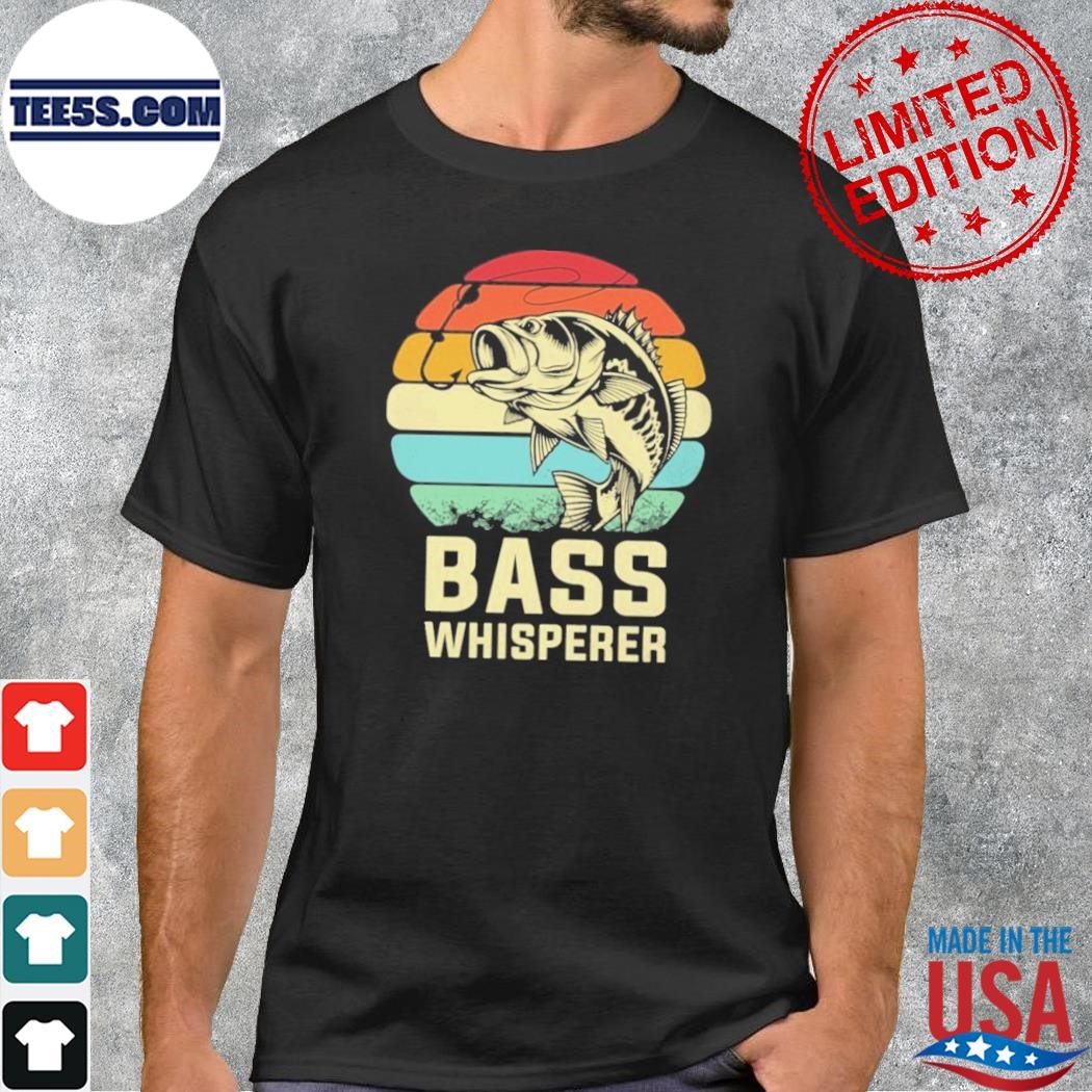 Bass whisperer fishing vintage shirt