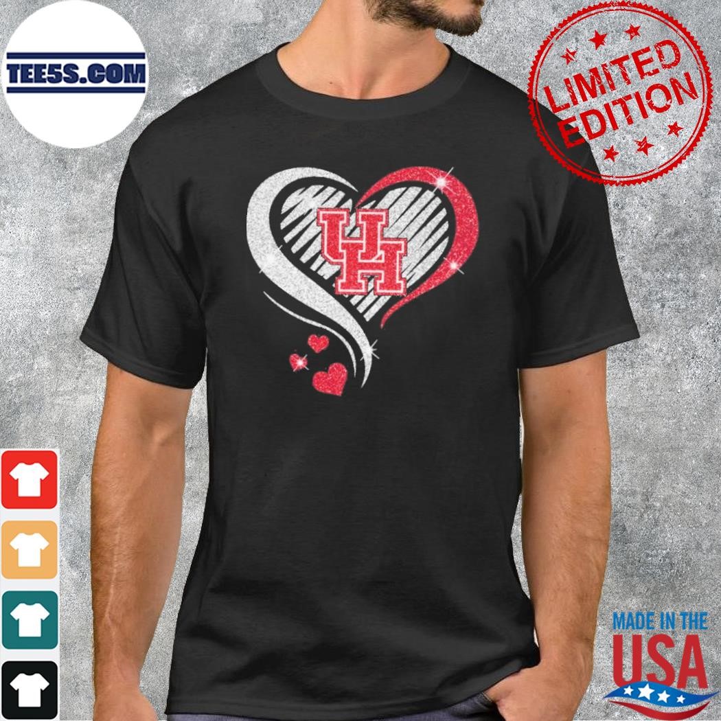 Houston Cougars football heart logo 2023 shirt