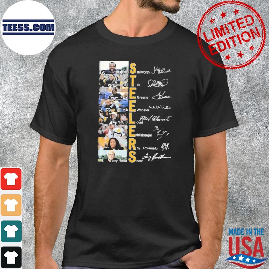 Pittsburgh Steelers team player 2023 signatures shirt