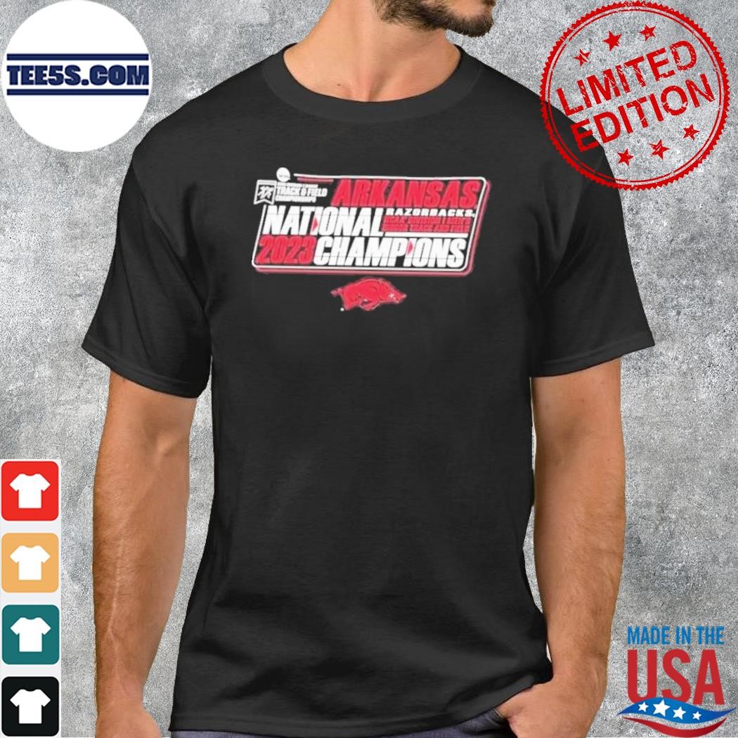 University Of Arkansas 2023 Men’s Indoor Track & Field National Champions Shirt