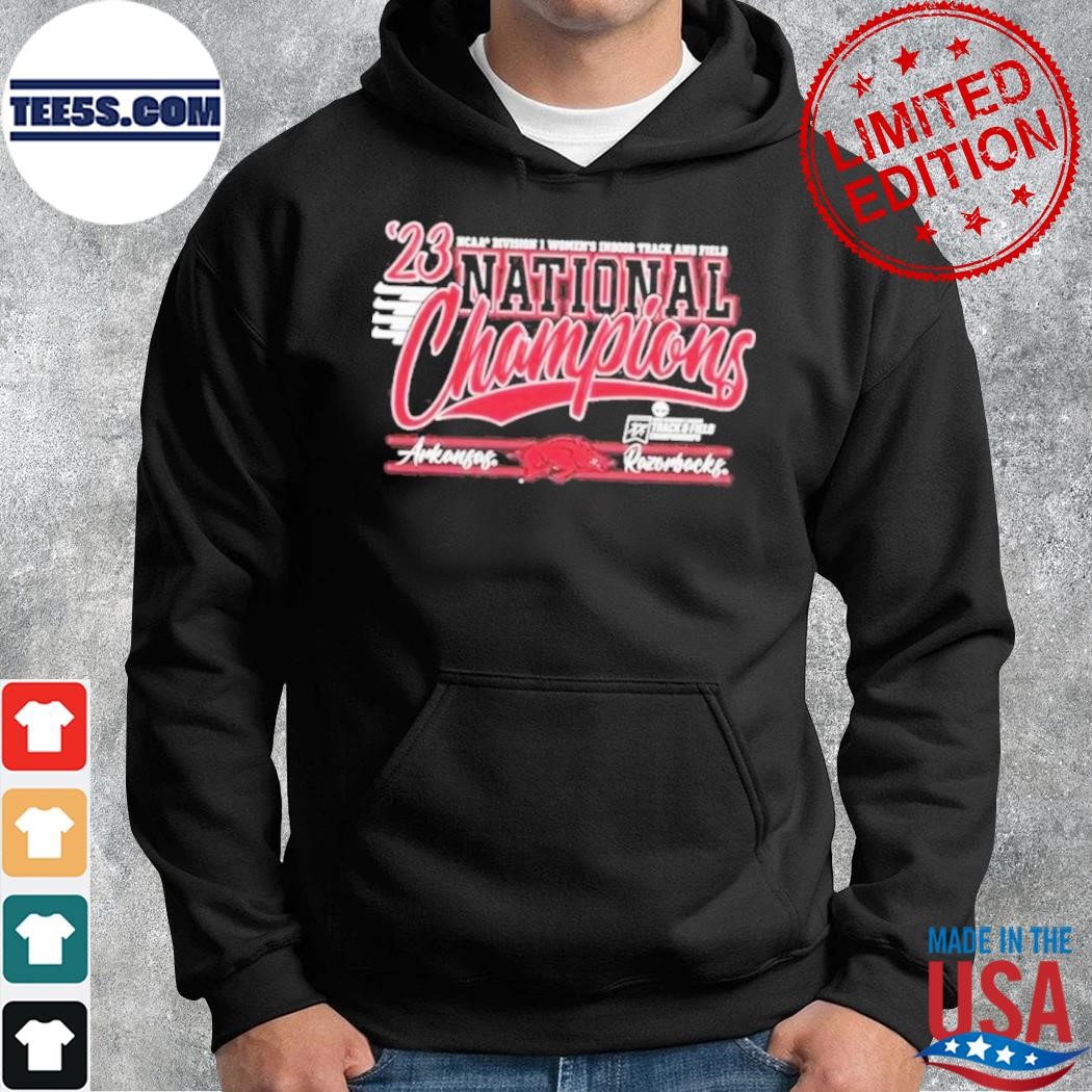 University Of Arkansas Women’s Indoor Track & Field 2023 National Champions Shirt hoodie.jpg