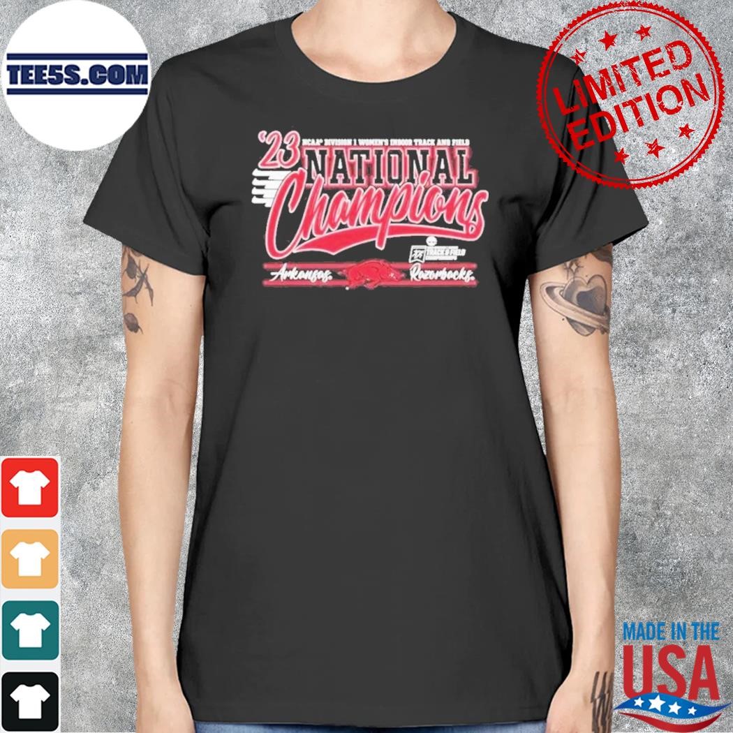 University Of Arkansas Women’s Indoor Track & Field 2023 National Champions Shirt women.jpg