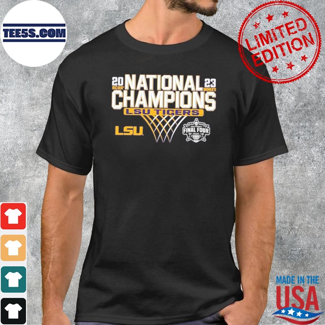 LSU Tigers Blue 84 Youth 2023 NCAA Women’s Basketball National Champions Focus Bracket T-Shirt
