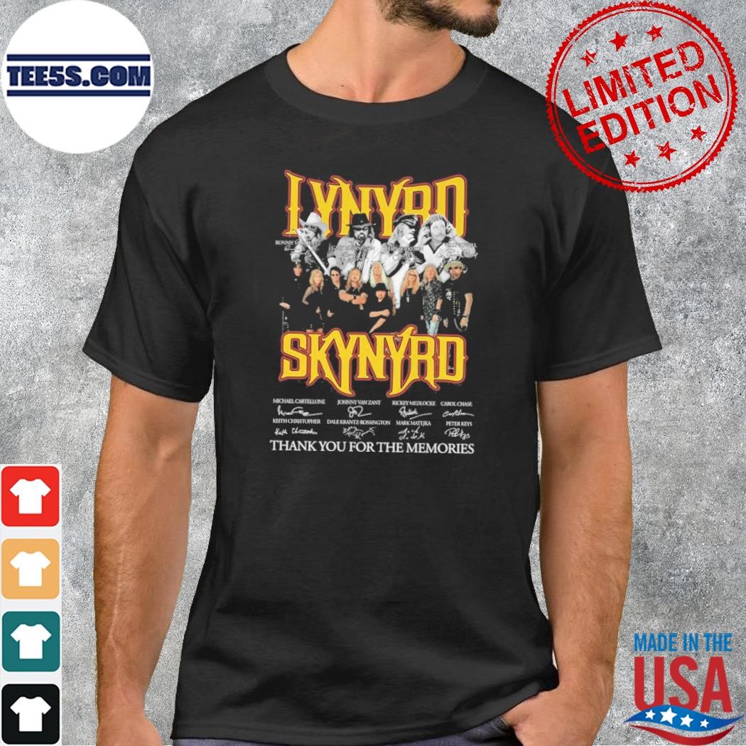 Lynyrd skynyrd thank you for the memories 2023 shirt