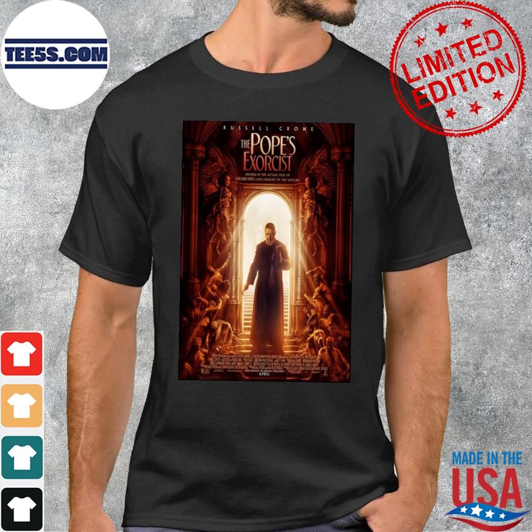 Russell Crowe The Pope's Exorcist Movie April 2023 shirt