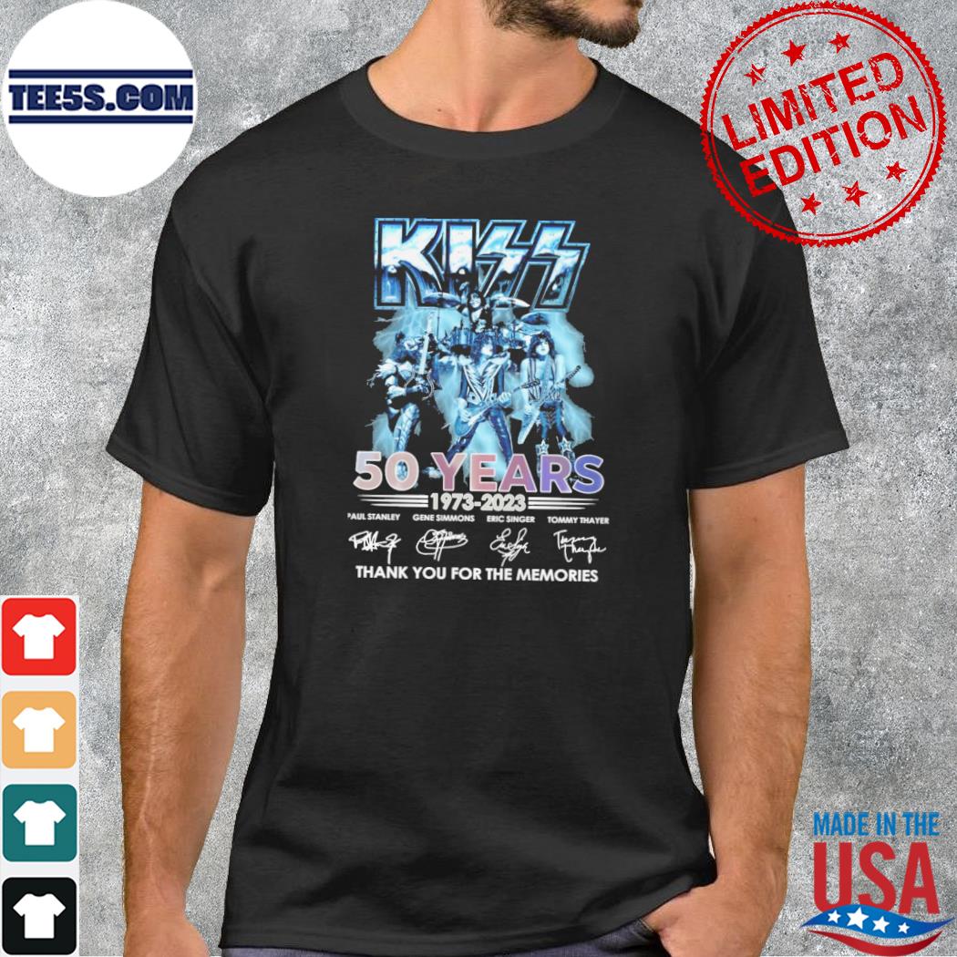 Kizz 50 years 1973 2023 thank you for the memories shirt