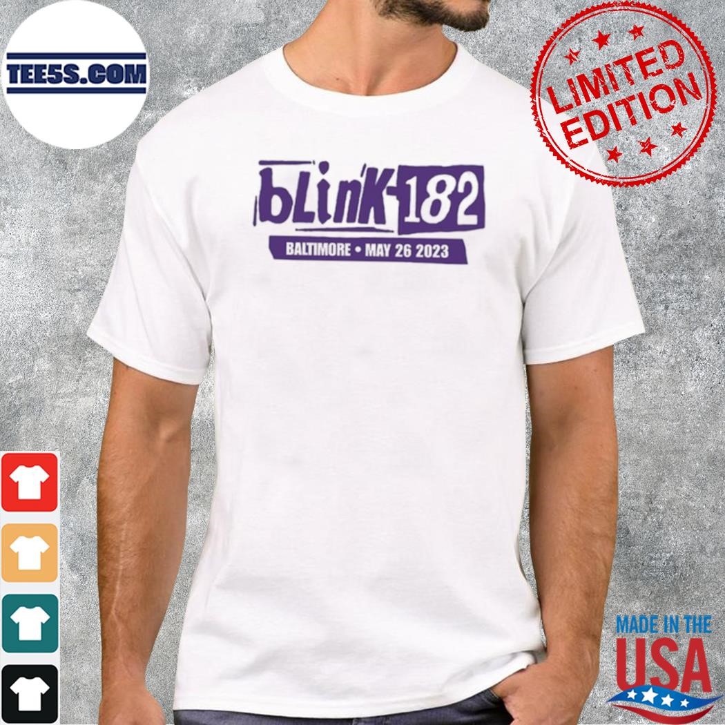 Blink-182 2023 tour baltimore shirt