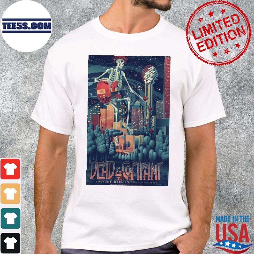 Dead and company Dallas tx 2023 final tour poster shirt
