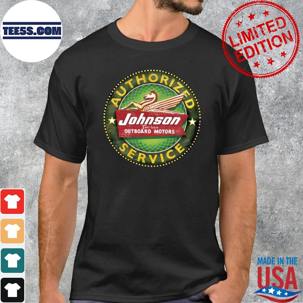 Design Authorized Johnson outboard motors service t-shirt