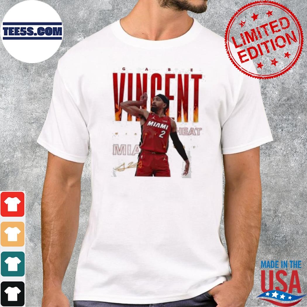 Gabe vincent miamI heat signature 2023 shirt