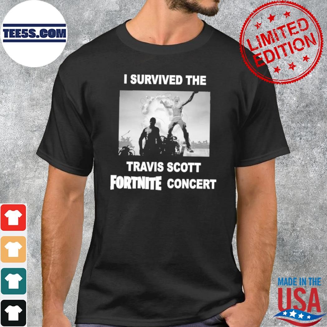I Survived The Travis Scott Fortnite Concert 2023 T-Shirt