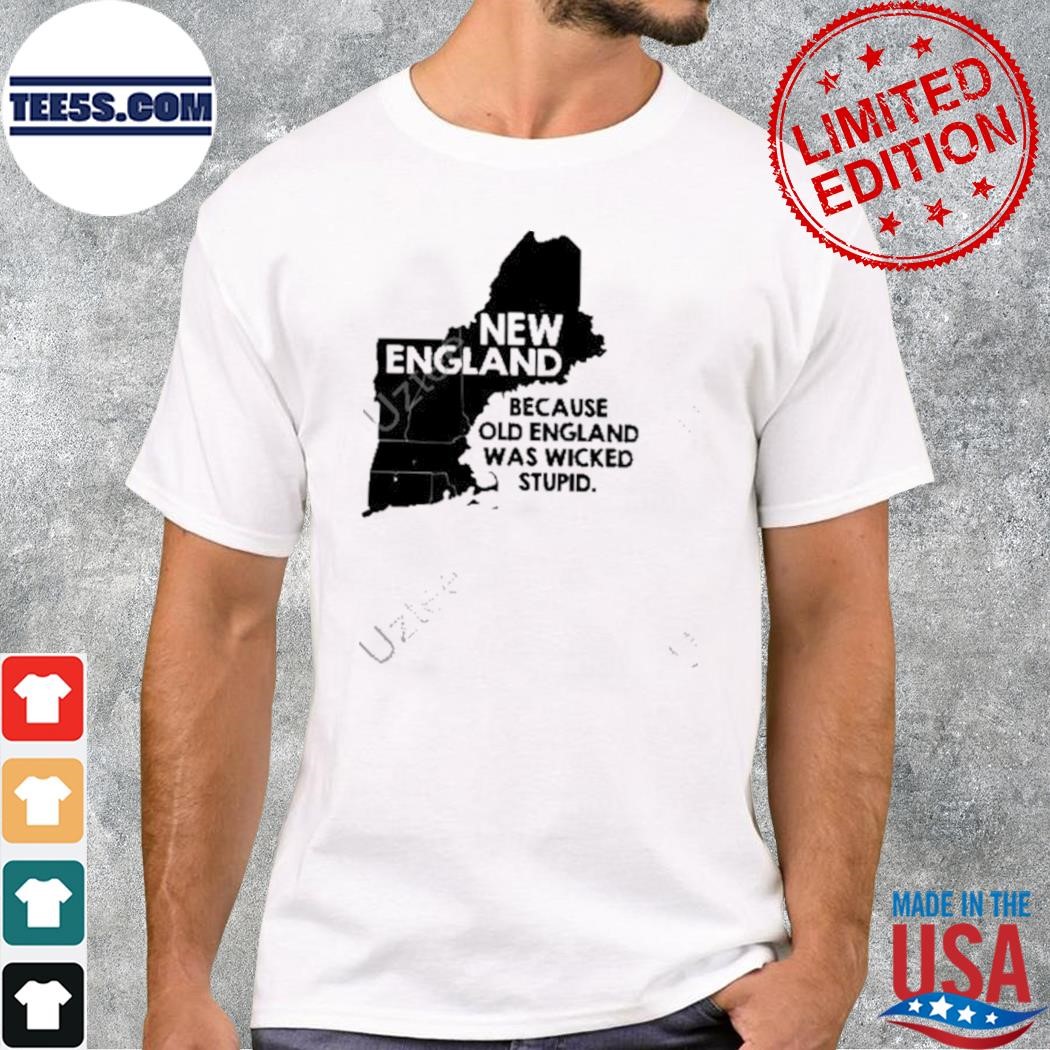 New England because old england was wicked stupid t-shirt