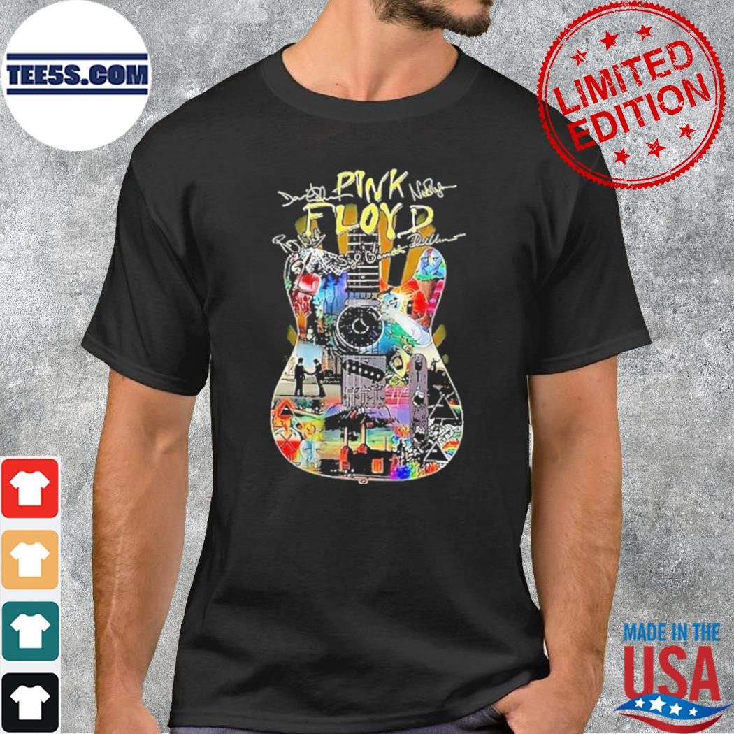 Pink Floyd guitar signatures t-shirt