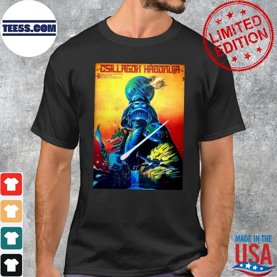 Star Wars Hungarian Movie Poster Darth Vader Jedi Empire Skywalker Shirt