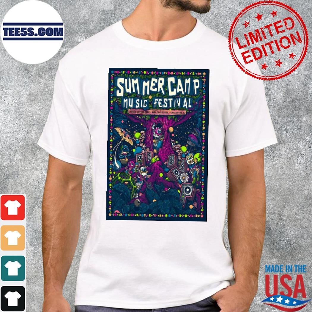 Summer camp music festival may 26-28 2023 chillicothe il poster shirt