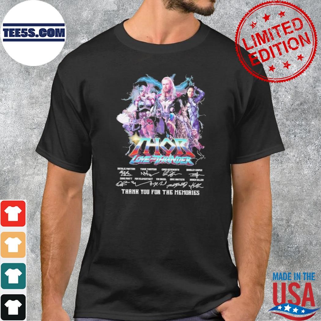 Thor Love And Thunder Thank You For The Memories T-Shirt
