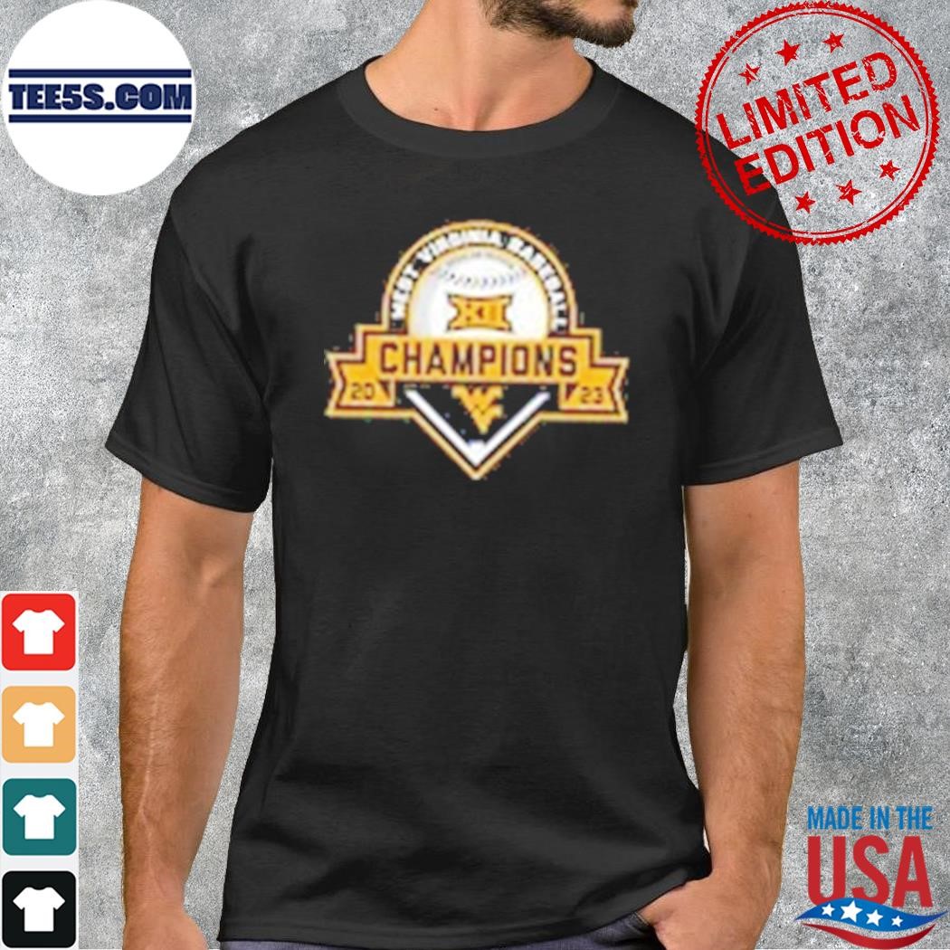 West Virginia Mountaineers Blue 84 2023 Big 12 Baseball Regular Season Champions T-Shirt