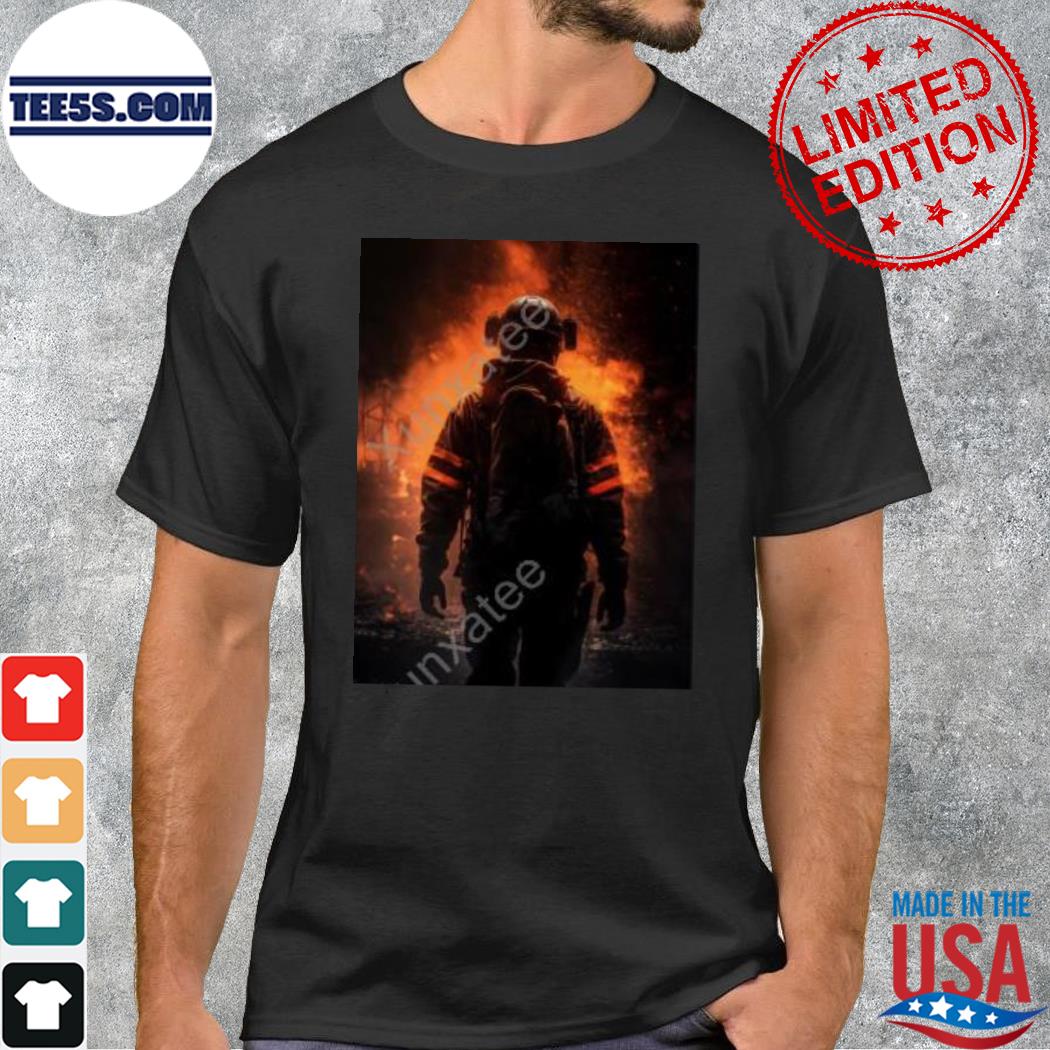 Dreamit Merch Firefighter In The Flames Tee tee shirt