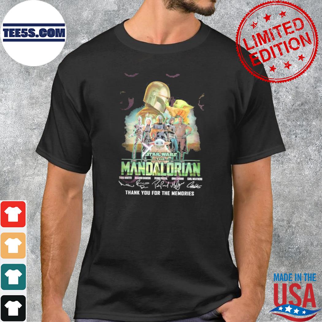 Star wars the madalorian signature thank you for the memories shirt