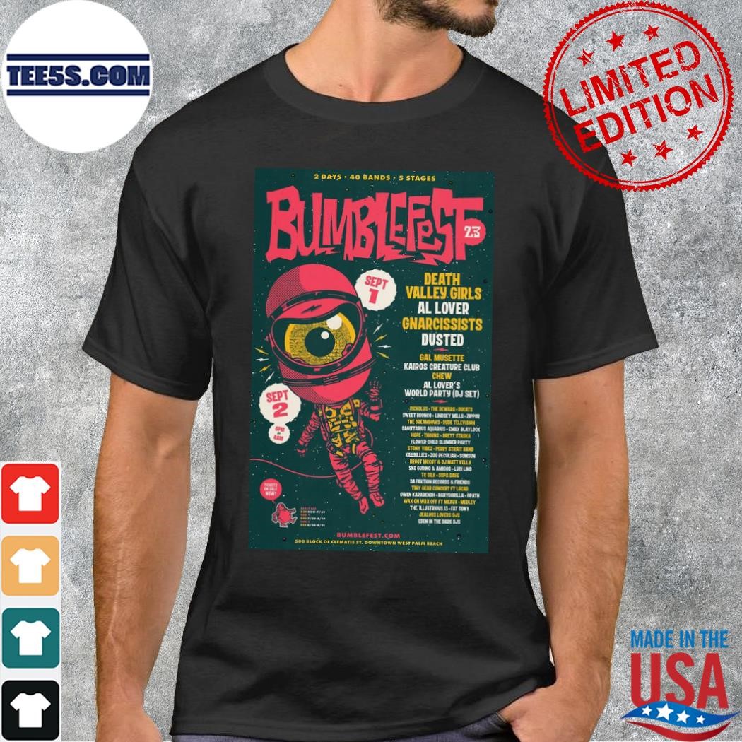 Bumblefest 2023 500 block clematis street wpb west palm beach fl poster shirt