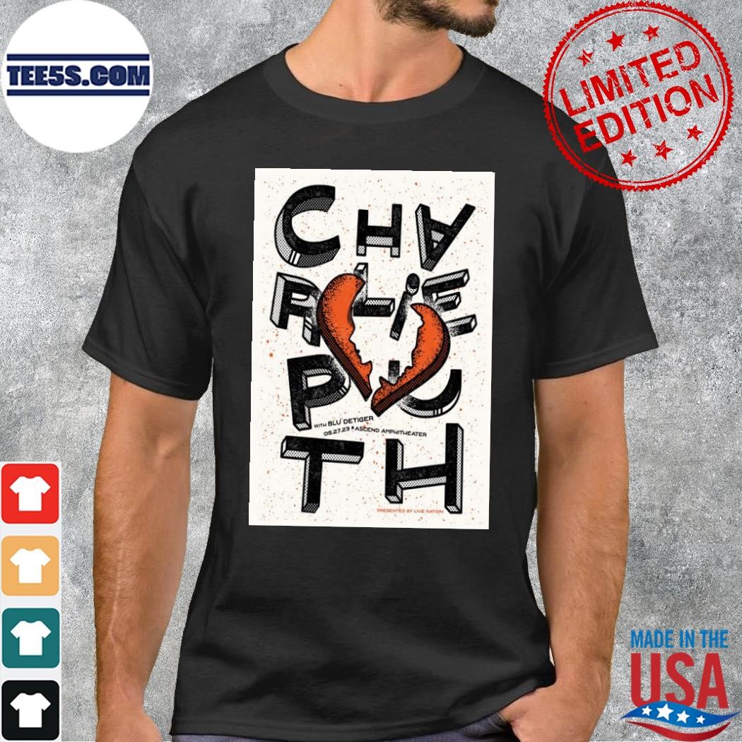 Charlie puth tour 2023 ascend amphitheater poster shirt