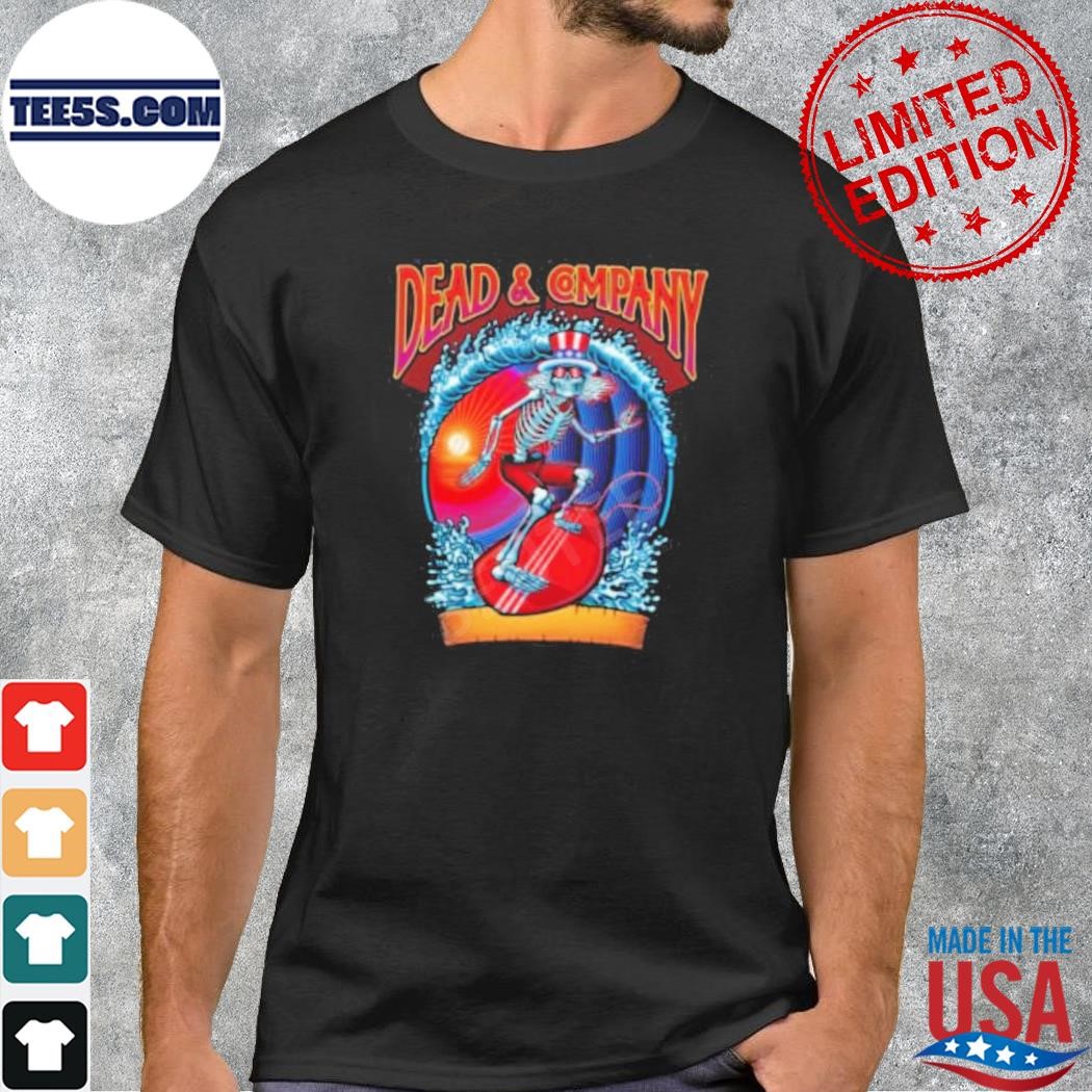 Dead And Company Skull Surfing Shirt