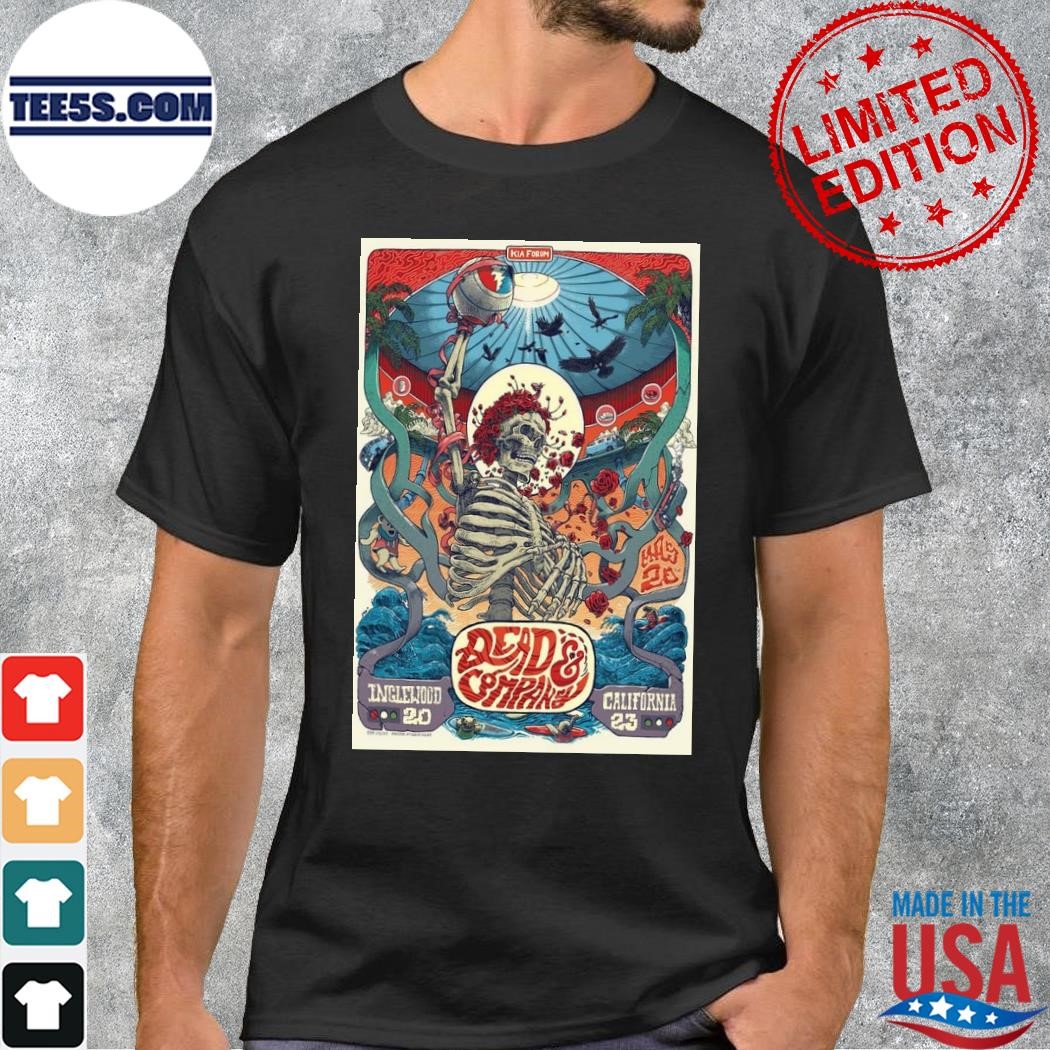 Dead and company summer tour may 20 2023 in los angeles ca event poster shirt
