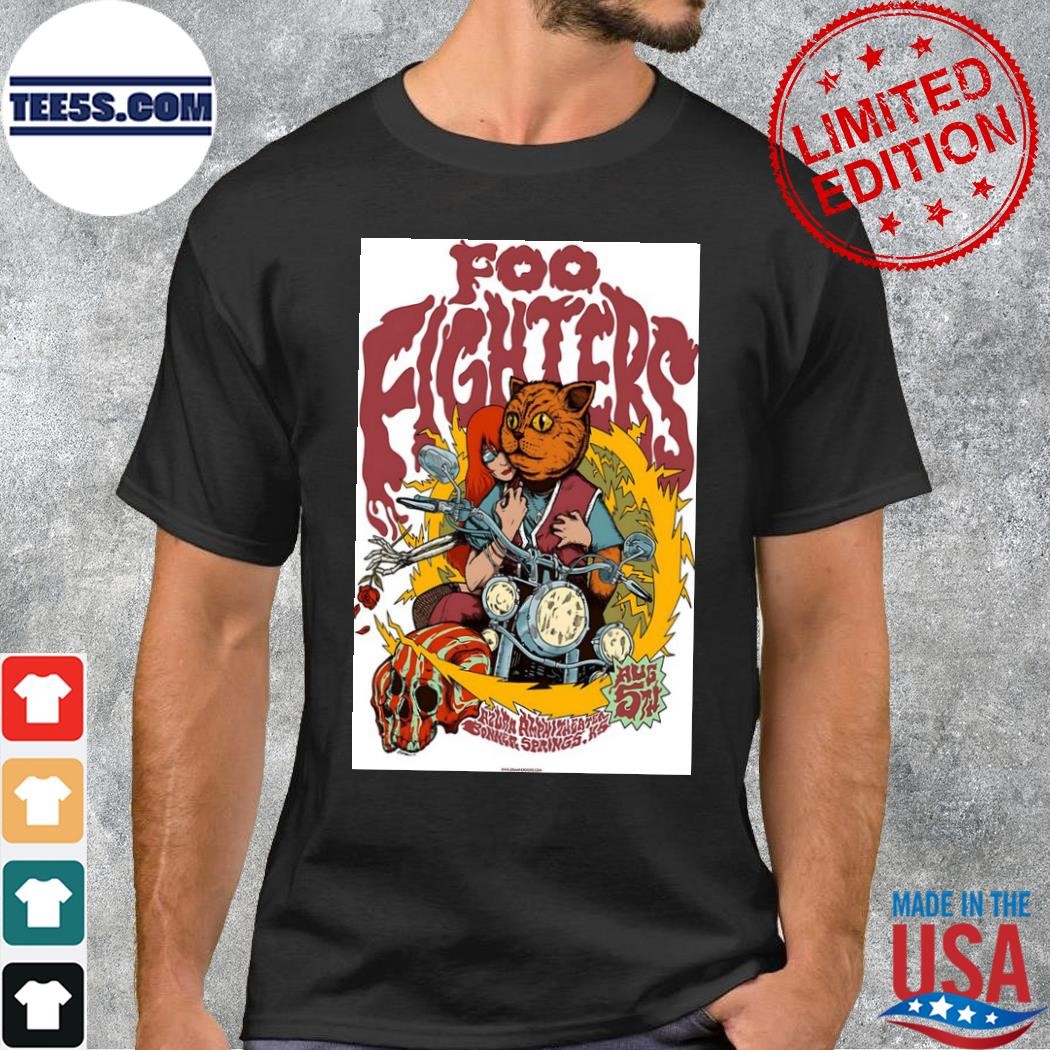 Foo Fighters August 5Th Azura Amphitheater Bonner Springs,Ks Poster shirt