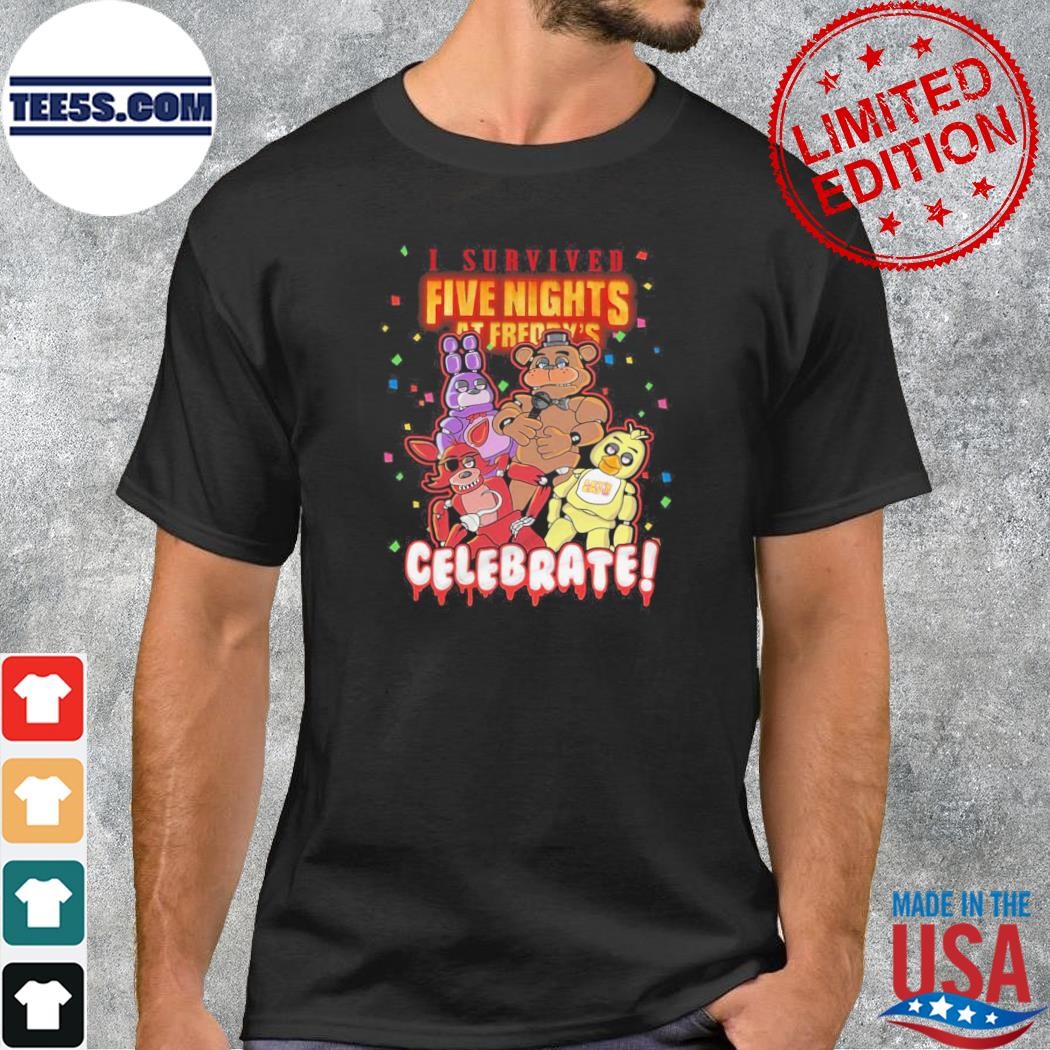 I Survived Five Nights At Freddy’s Celebrate T-Shirt