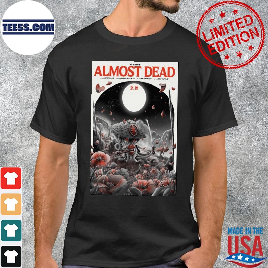 Joe russo's almost dead atlantic coast run tour 2023 poster shirt