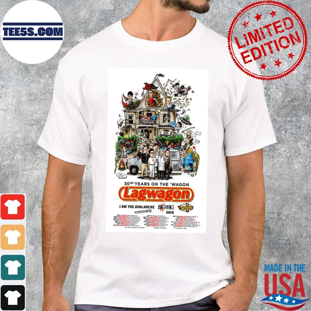 Lagwagon 30ish anniversary tour announced poster shirt
