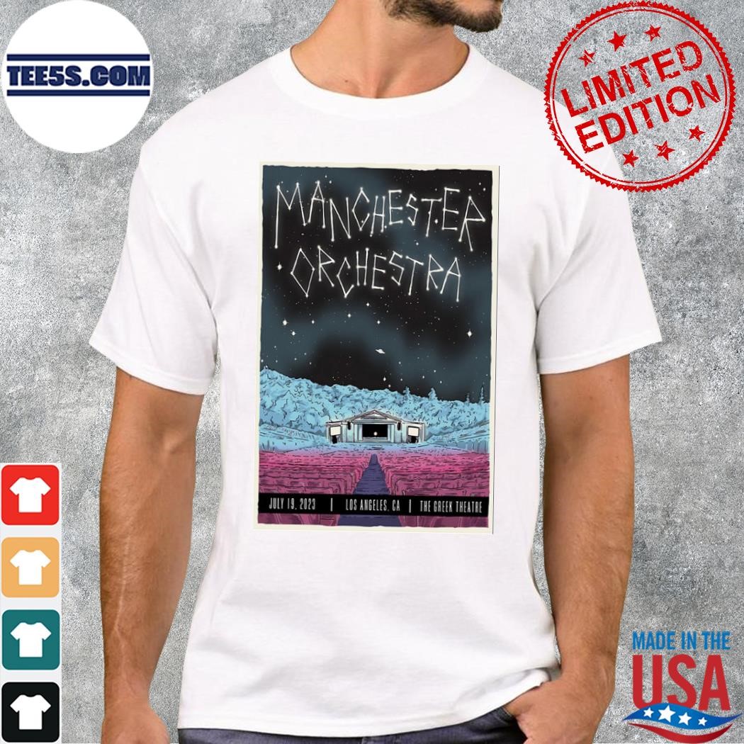 Manchester orchestra los angeles live july 2023 poster shirt