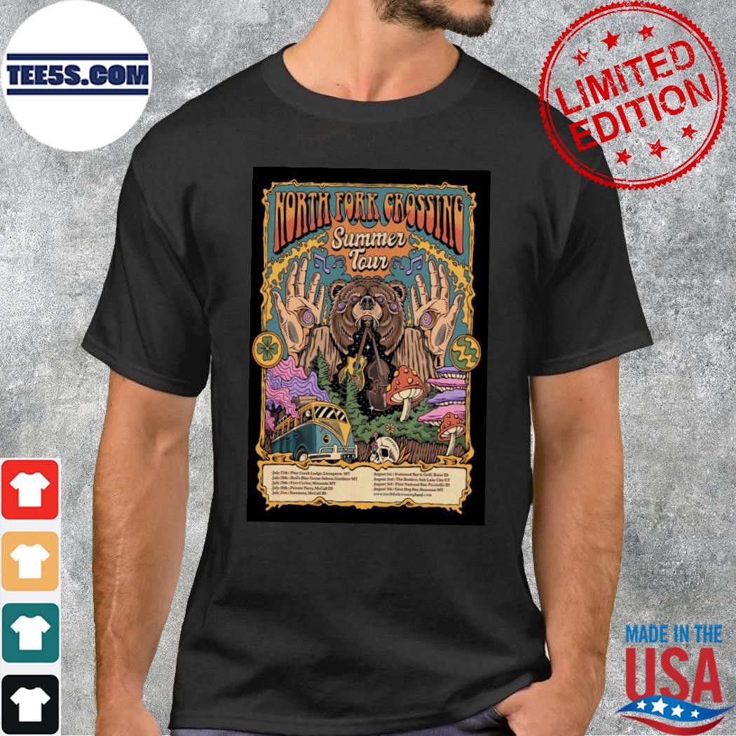 North fork crossing 2023 summer tour shirt