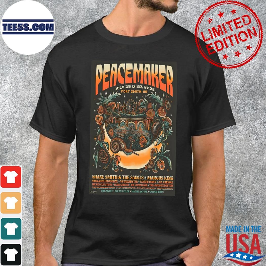Peacemaker july 28-29 2023 fort smith ar poster shirt