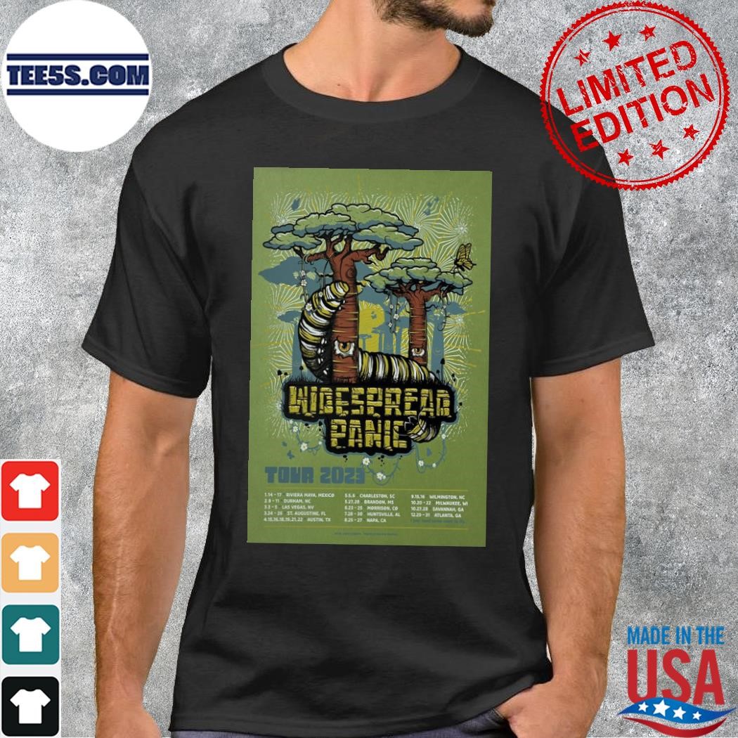 Poster widespread panic tour 2023 shirt