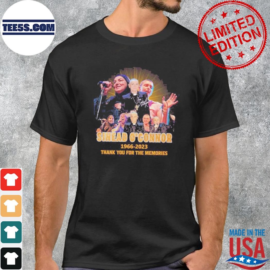Sinead O’Connor 1966 – 2023 Thank You For The Memories T-Shirt