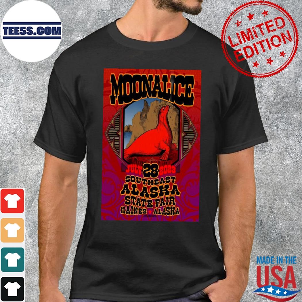 Southeast Alaska show july 28 2023 moonalice poster shirt