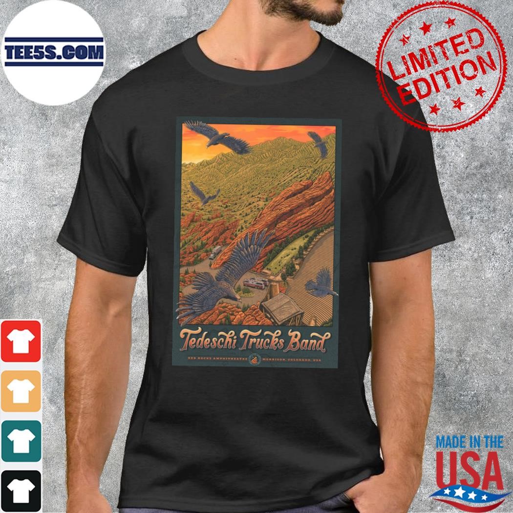 TedeschI trucks band july 28 2023 red rocks amphitheatre morrison co poster shirt