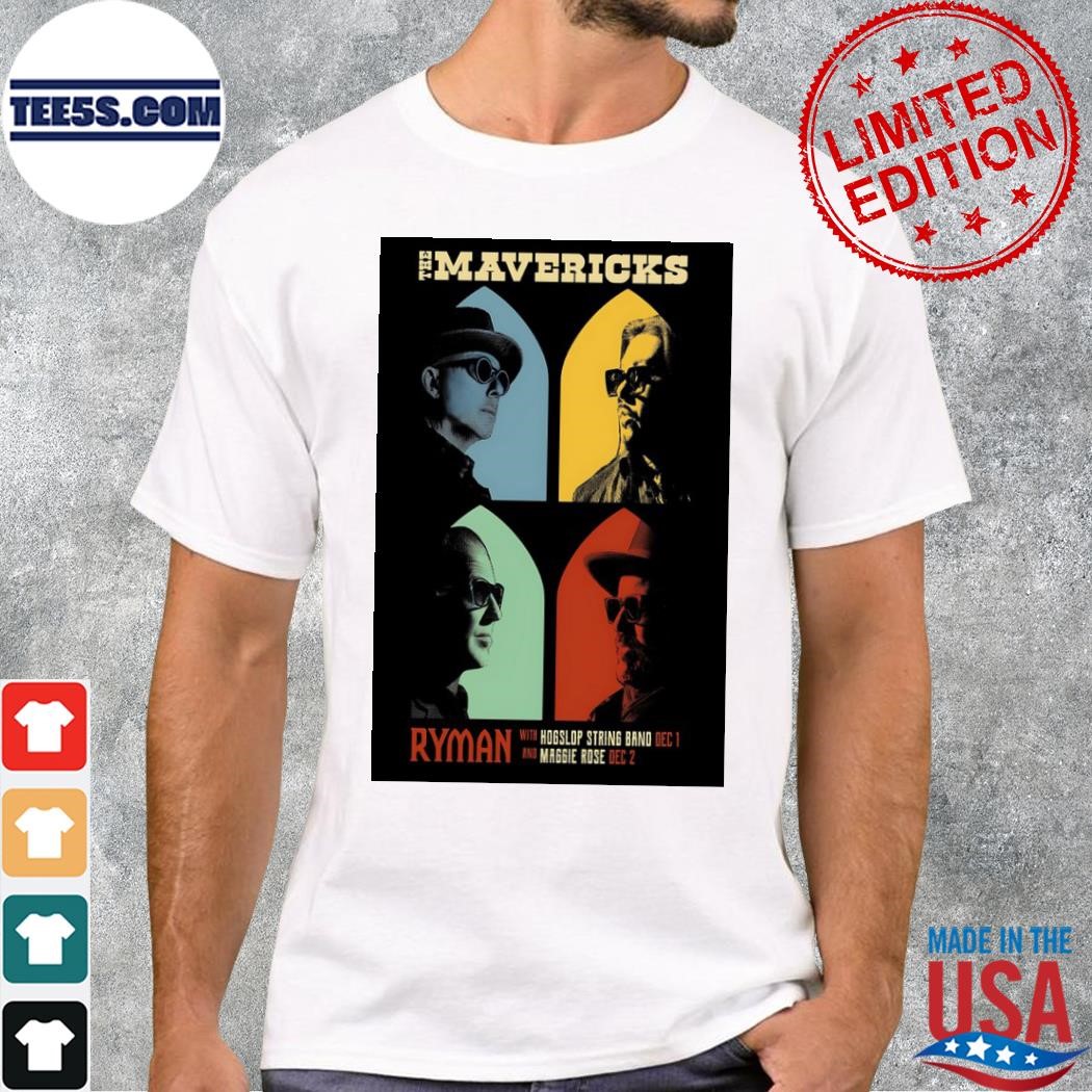 The mavericks december 1-2 2023 ryman auditorium event poster shirt