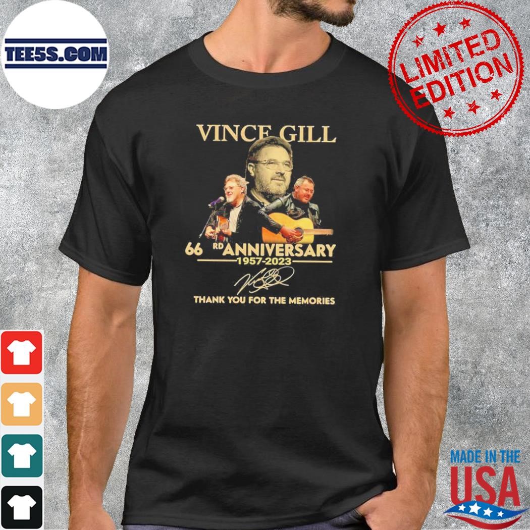 Vince girl 66 rd anniversary thank you for the memories shirt