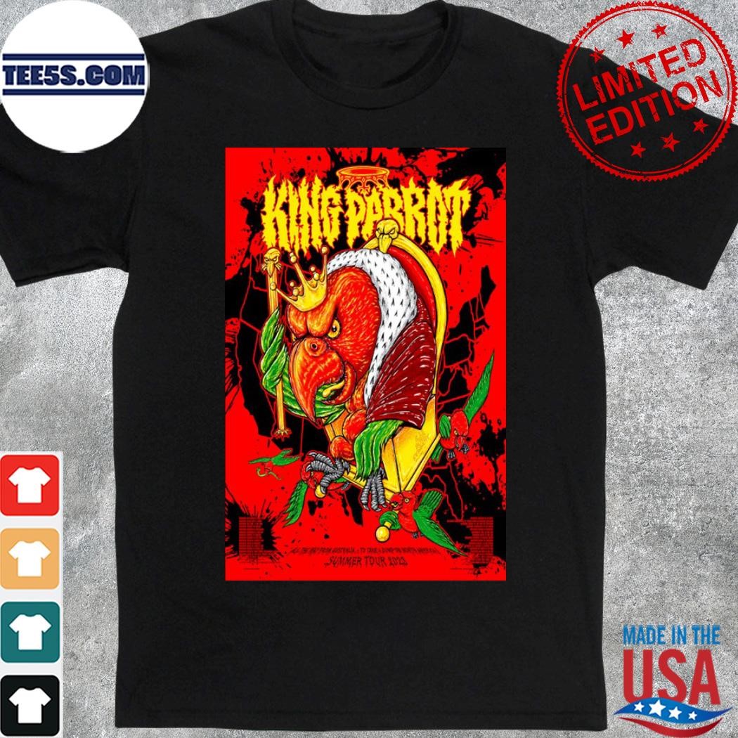 2023 king parrot north America summer tour poster shirt