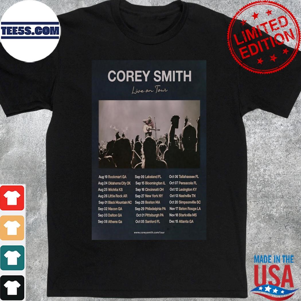 2023 tour corey smith poster shirt