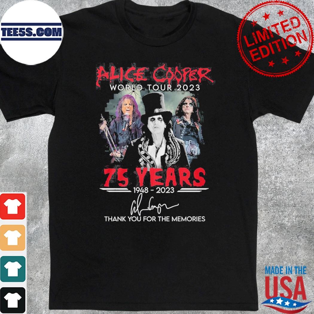 Alice cooper world tour 2023 shirt
