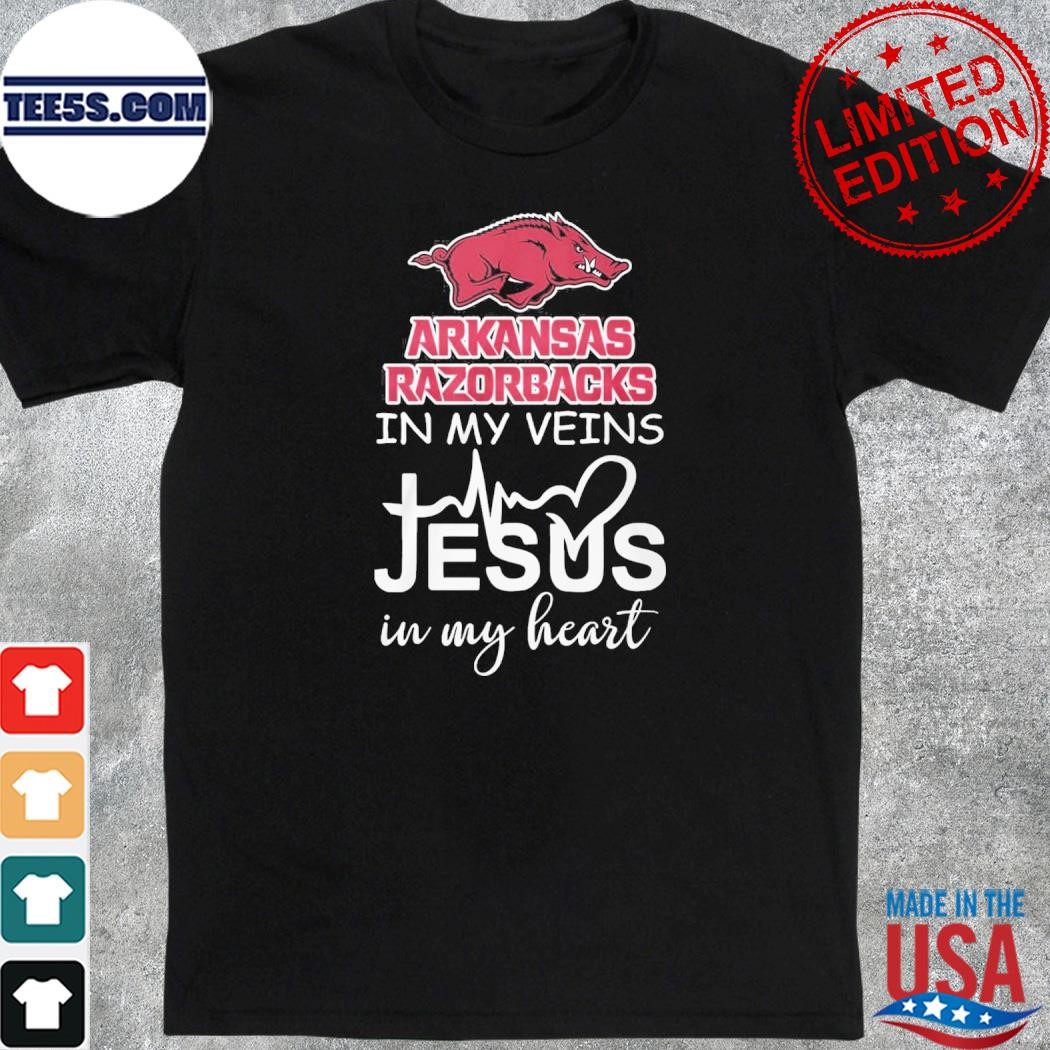 Arkansas Razorbacks In My Veins Unisex T-Shirt