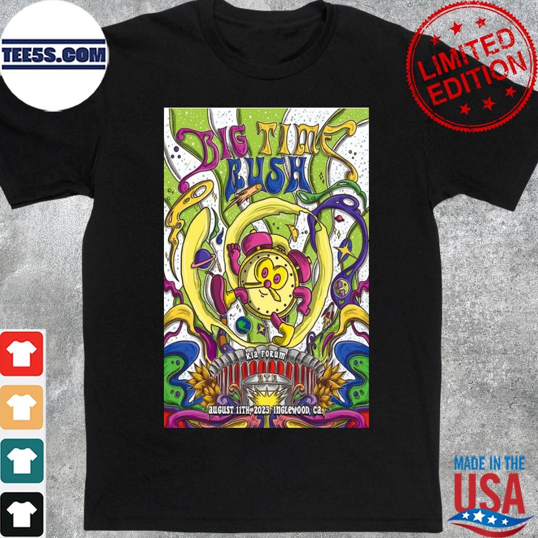 Big time rush kia forum inglewood ca august tour 2023 poster shirt