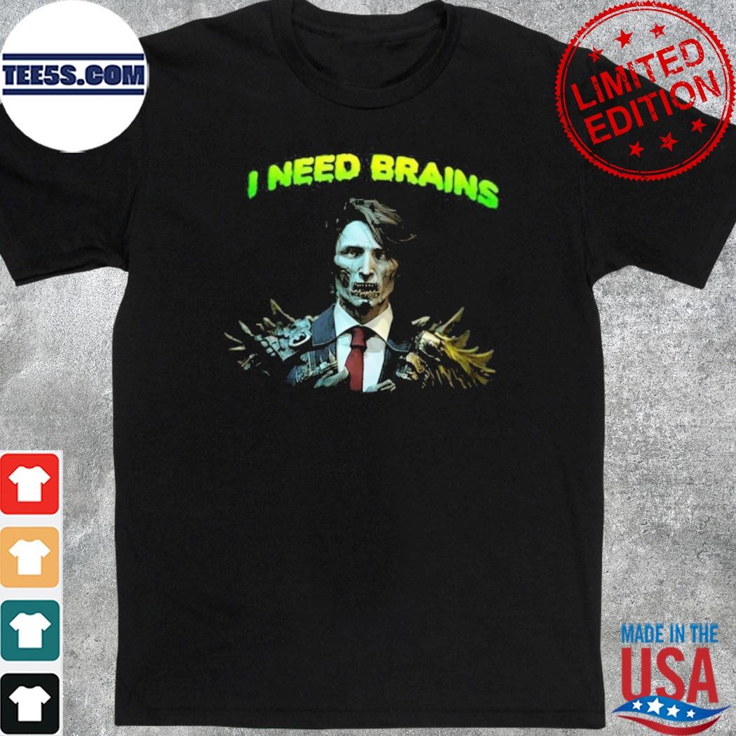 Canada Trudeau Zombie I Need Brains Halloween Shirt