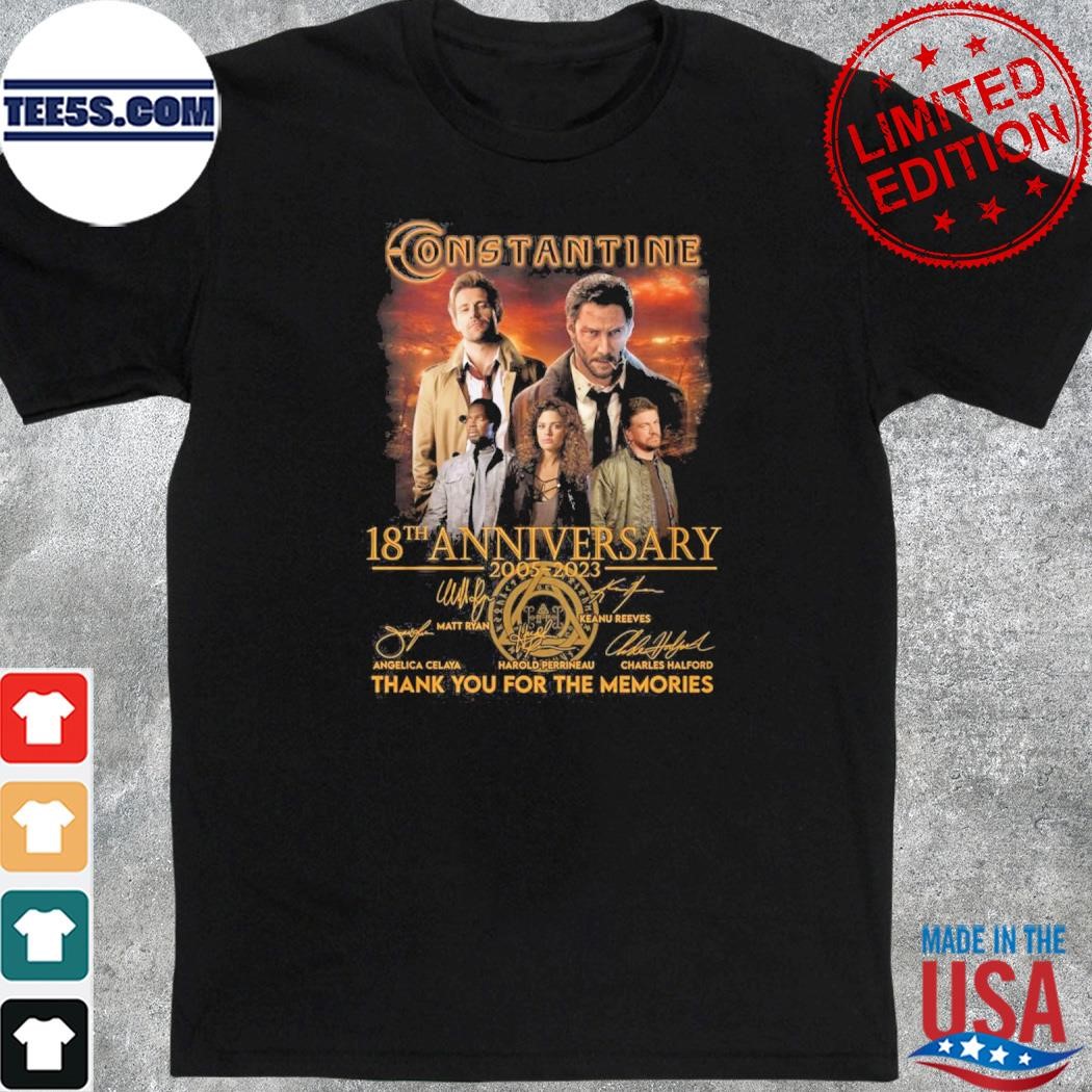 Constantine 18th Anniversary 2005 – 2023 Thank You For The Memories T-Shirt